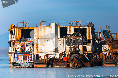 Image of Photo of an industrial ship