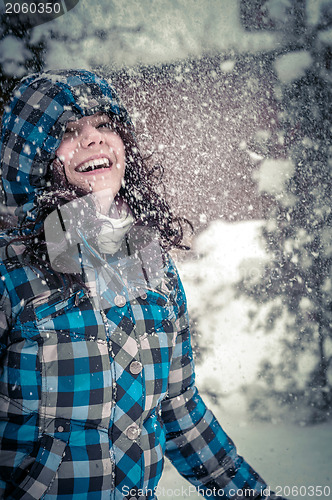 Image of Photo of a young adult at winter