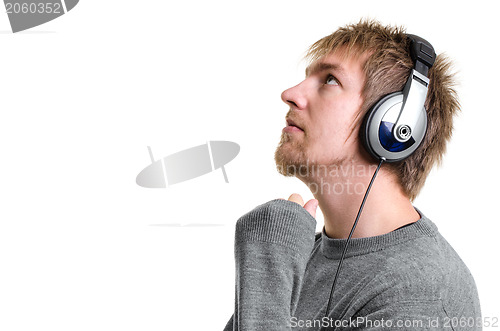 Image of Young man with headphones