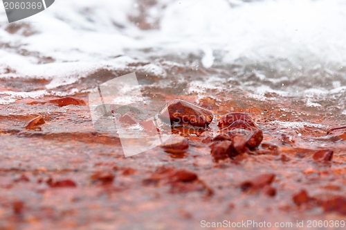 Image of Polluted water flowing
