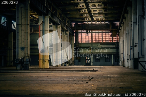 Image of An abandoned industrial interior