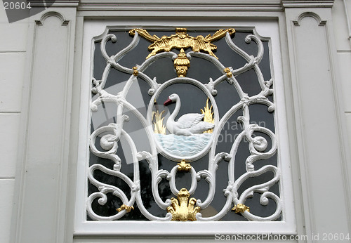 Image of Window with swan