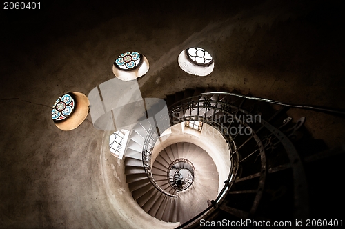 Image of Round stairs in a church