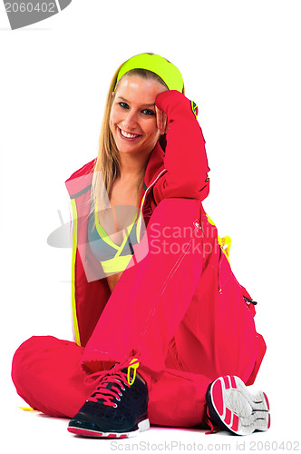 Image of Young woman in sport outfit