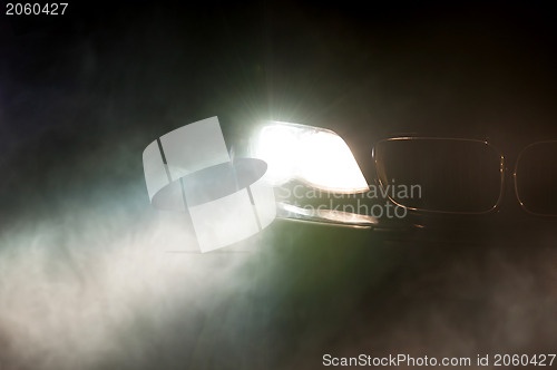 Image of Car Headlights of a car