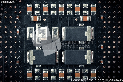 Image of Electronic board closeup photo