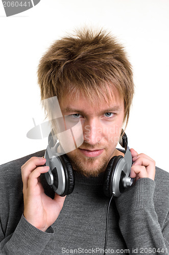 Image of Young man with headphones