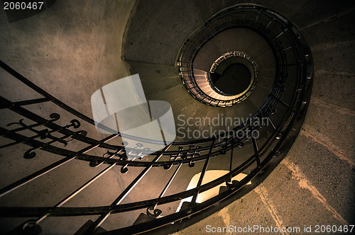 Image of Round stairs in a church