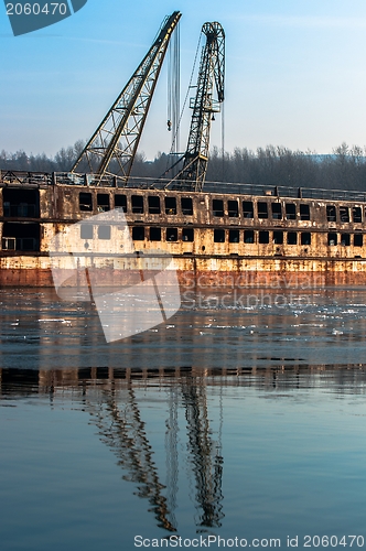 Image of Photo of an industrial ship