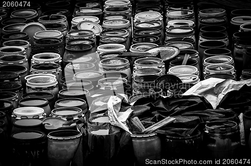 Image of Chemical waste dump with a lot of barrels