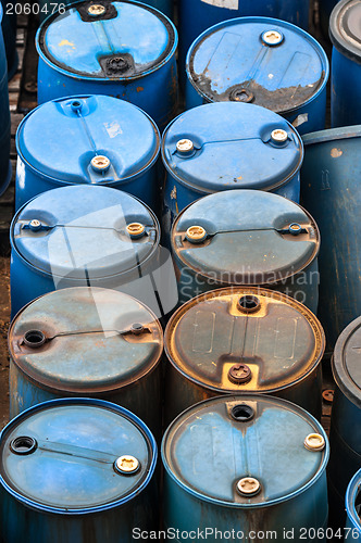 Image of Chemical waste dump with a lot of barrels