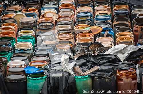 Image of Chemical waste dump with a lot of barrels