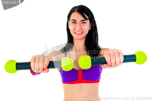 Image of Young woman in sport outfit