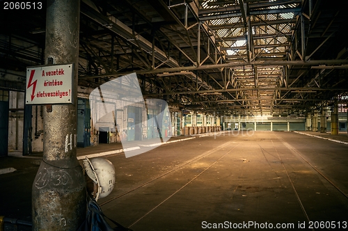 Image of An abandoned industrial interior