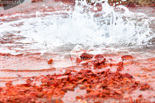 Image of Polluted water flowing