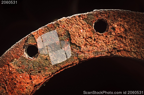 Image of Closeup photo of some rusty surface