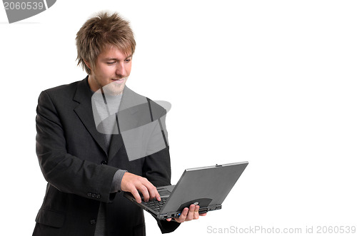 Image of Young man in business suit