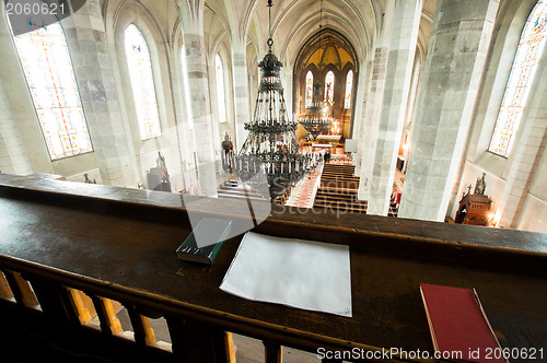 Image of Beautfiul christian church angle shot