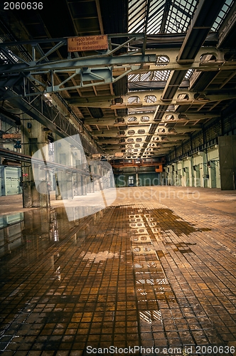 Image of An abandoned industrial interior