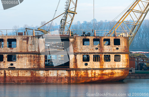 Image of Photo of an industrial ship