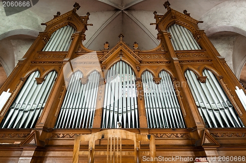 Image of Beautiful organ with a lot of pipes