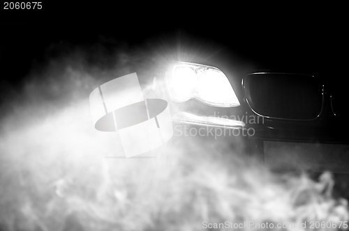 Image of Car Headlights of a car