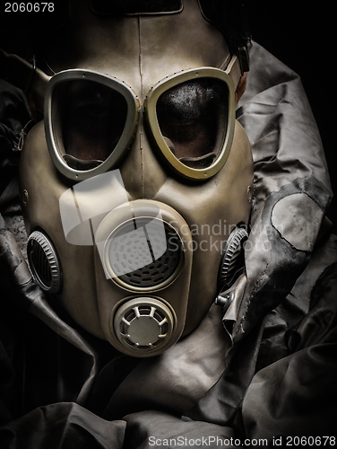 Image of Man in protective suit