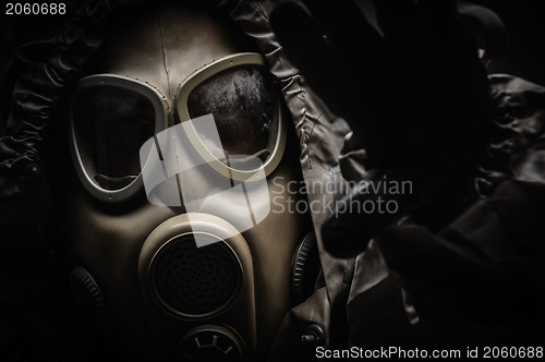 Image of Man in protective suit