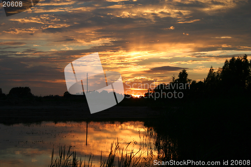 Image of Sunset reflections