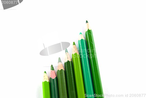 Image of Green pencils