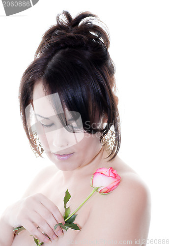 Image of woman with rose