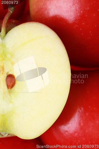 Image of Half an apple
