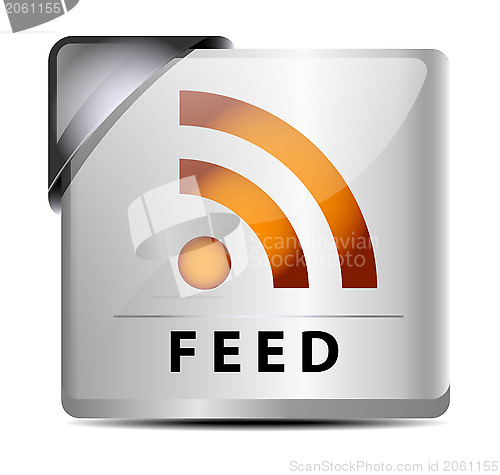Image of RSS Feed button/icon