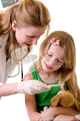Image of checking body temperature