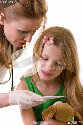 Image of checking body temperature