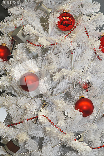 Image of White Christmas tree