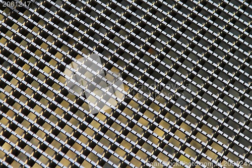 Image of Metal grid pattern