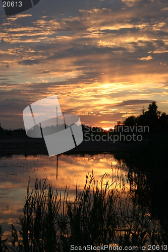 Image of Sunset reflections