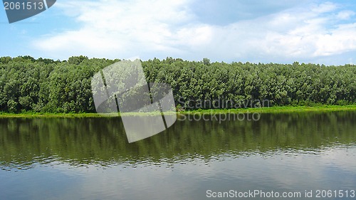 Image of a beautiful landscape with river