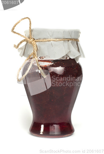 Image of Jar of strawberry jam