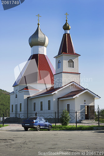 Image of Kandalaksha. North of Russia. The Church of St John the Baptist