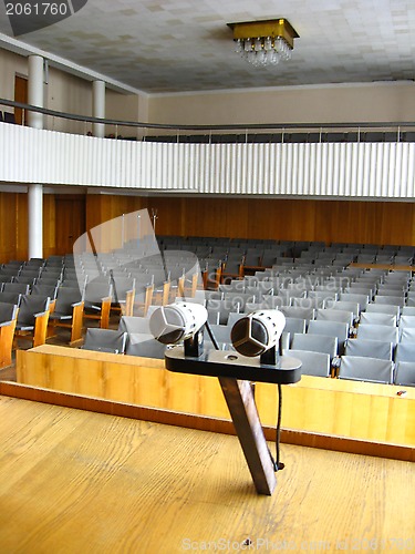 Image of Pair of microphones in the big hall