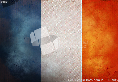 Image of Grunge French Flag