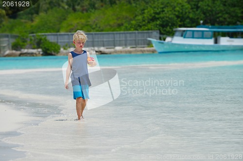Image of happy family on vacation