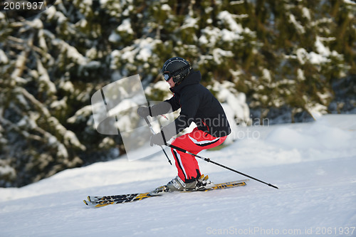 Image of winter  people fun and ski