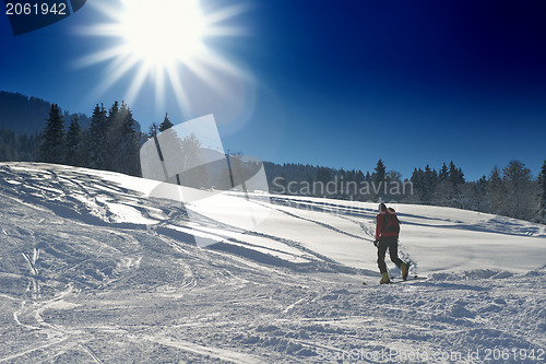 Image of winter  people fun and ski