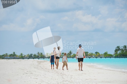 Image of happy family on vacation