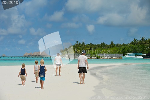 Image of happy family on vacation