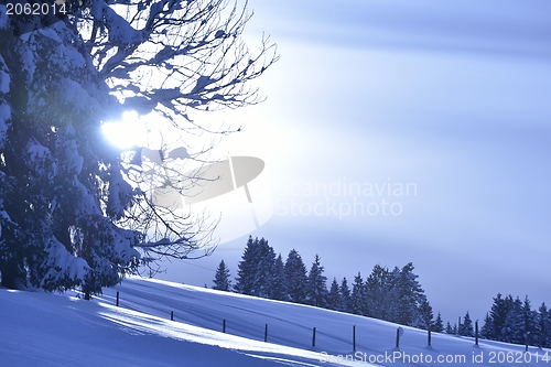 Image of mountain winter landscape