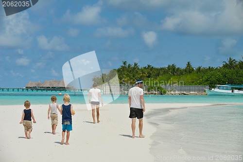 Image of happy family on vacation